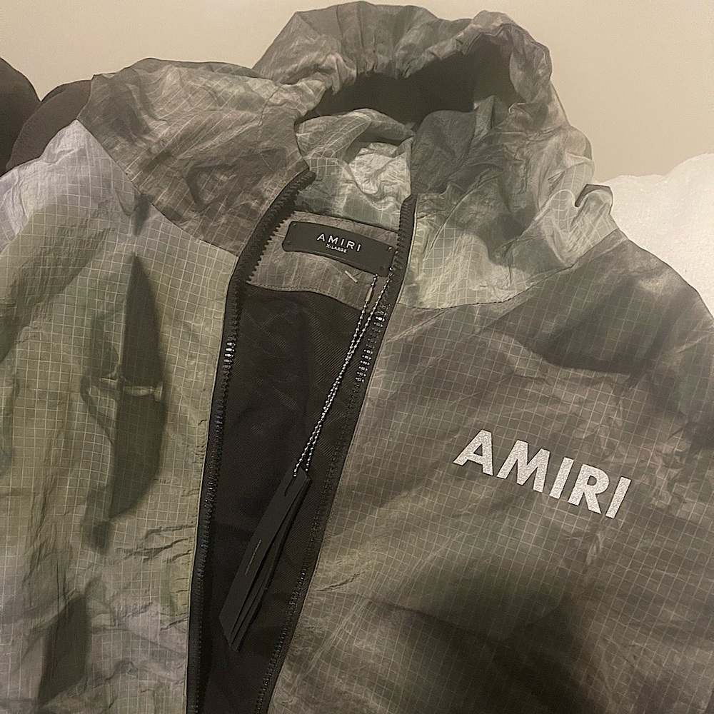 Amiri Men’s Camo Hooded Windbreaker